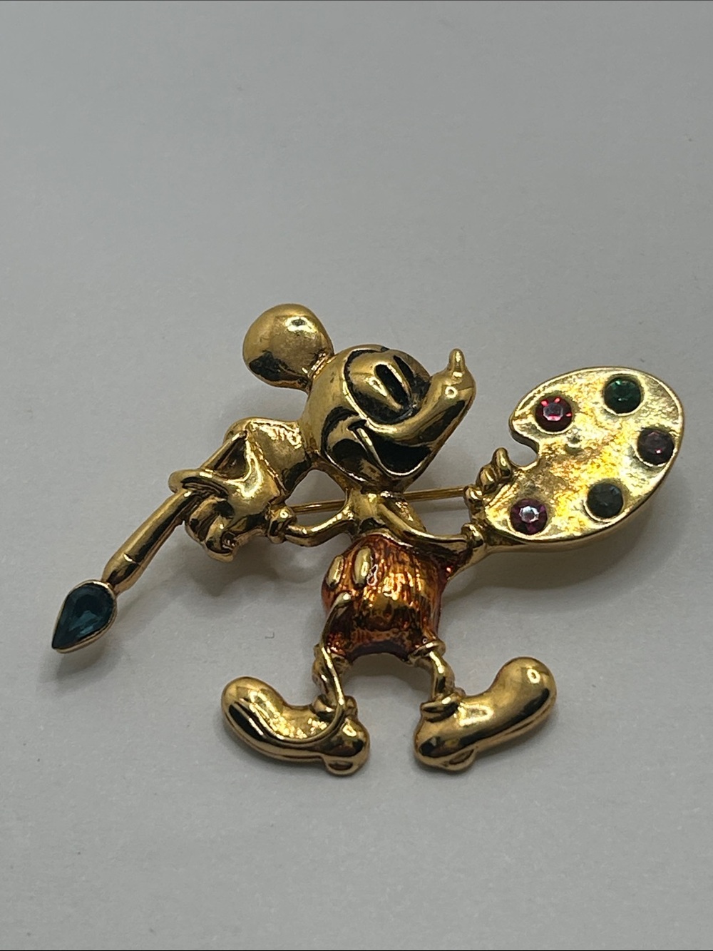 Disney Artist Mickey Mouse Brooch with Colorful Accents “1928” Brand